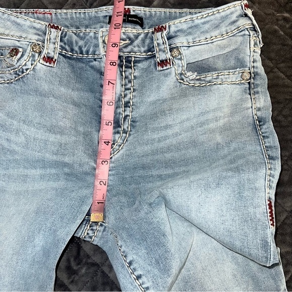 True Religion Jeans Women Size 30 Jennie Curvy Mid Rise Skinny Blue 28” CLO - Picture 8 of 10
